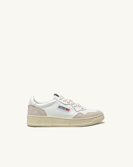 Autry - Medalist Low - White/Beige - Women - allanjoseph
