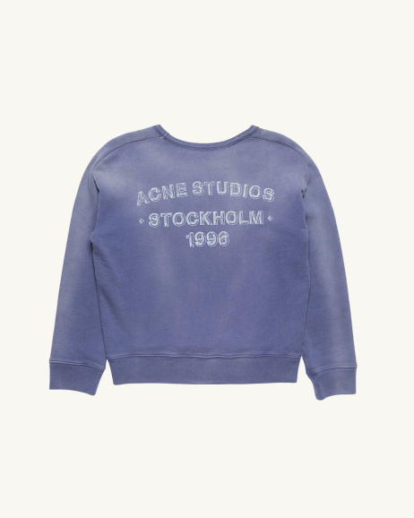 Acne Studios - Sweat logo - Bleu - allanjoseph