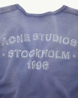 Acne Studios - Sweat logo - Bleu - allanjoseph