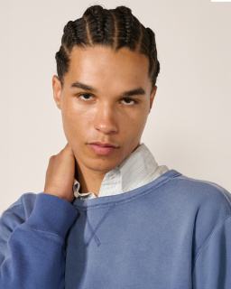 Acne Studios - Sweat logo - Bleu - allanjoseph