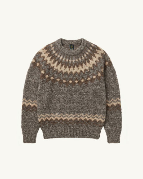Batoner - Nordic Sweater - Brown - allanjoseph