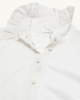 Acne Studios - Blouse en Jersey Transparent - Blanc - allanjoseph