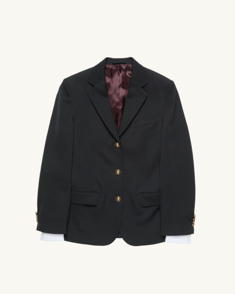 Acne Studios - Blazer Superposé - Navy - allanjoseph