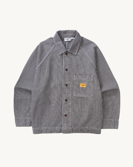 Services Works - Veste Gingham House - Noir - allanjoseph