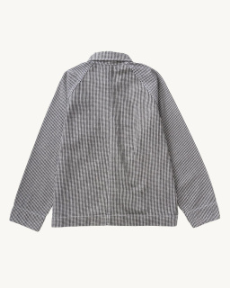 Services Works - Gingham House Jacket - Black - allanjoseph