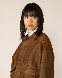 Giorgio Brato - Blouson en cuir - Marron - allanjoseph