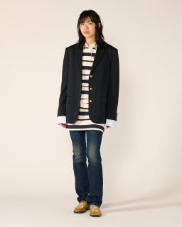 Acne Studios - Layered Blazer - Navy - allanjoseph