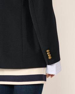 Acne Studios - Layered Blazer - Navy - allanjoseph