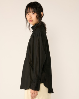 Pas de Calais - Blouse à volants - Noir - allanjoseph