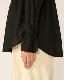 Pas de Calais - Blouse à volants - Noir - allanjoseph