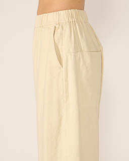Pas de Calais - Relaxed Pants - Ecru - allanjoseph