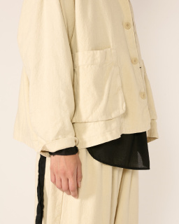 Pas de Calais - Linen Jacket - Ecru - allanjoseph