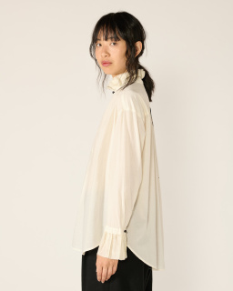 Pas de Calais - Ruffled Blouse - Ecru - allanjoseph