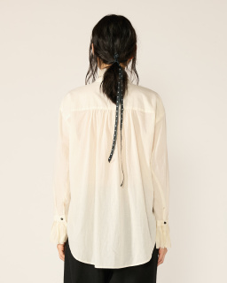 Pas de Calais - Ruffled Blouse - Ecru - allanjoseph
