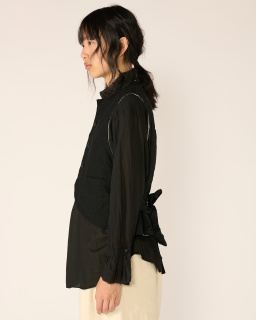 Pas de Calais - Wool Vest - Black - allanjoseph