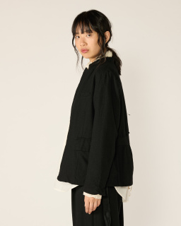 Pas de Calais - Wool Jacket - Black - allanjoseph