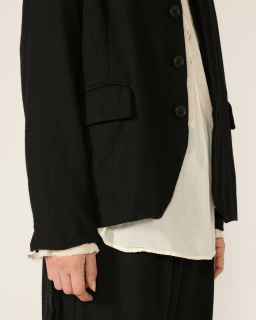 Pas de Calais - Veste en laine - Noir - allanjoseph