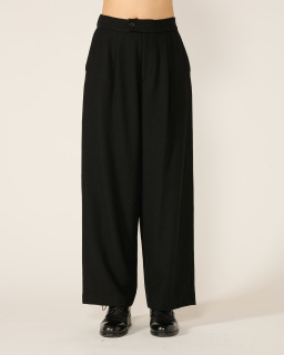 Pas de Calais - Pantalon en laine - Noir - allanjoseph