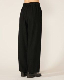 Pas de Calais - Pantalon en laine - Noir - allanjoseph