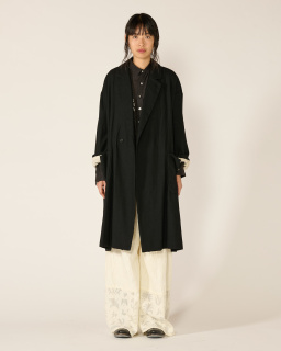 Pas de Calais - Wool Coat - Black - allanjoseph