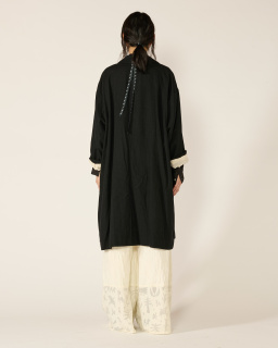 Pas de Calais - Wool Coat - Black - allanjoseph