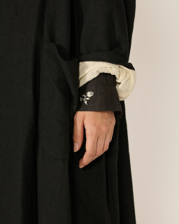 Pas de Calais - Manteau en laine - Noir - allanjoseph