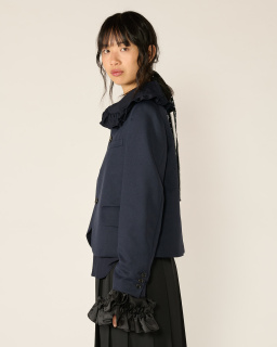 Comme des Garçons Girl - Ruffled Jacket - Blue/Black - allanjoseph