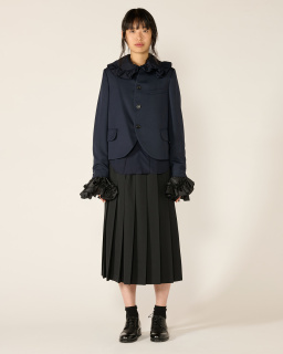 Comme des Garçons Girl - Ruffled Jacket - Blue/Black - allanjoseph