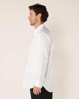 CDG Shirt - Patchwork Shirt - White - allanjoseph