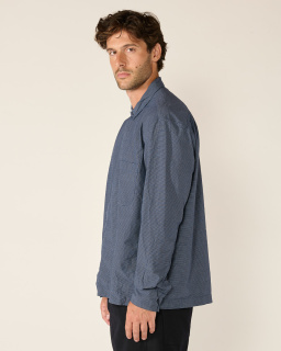 Bergfabel - Chemise Luca - Navy - allanjoseph