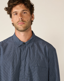 Bergfabel - Chemise Luca - Navy - allanjoseph