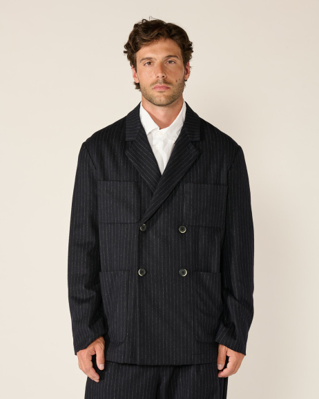 Barena - Viandon Fune Jacket - Navy - allanjoseph