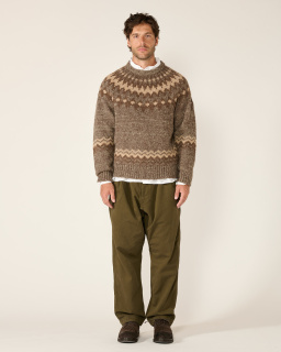 Batoner - Nordic Sweater - Brown - allanjoseph