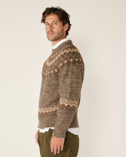 Batoner - Nordic Sweater - Brown - allanjoseph