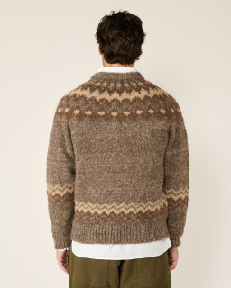 Batoner - Nordic Sweater - Brown - allanjoseph