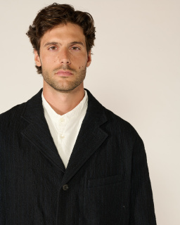 Sage de Cret - Pinstripes Jacket - Navy - allanjoseph