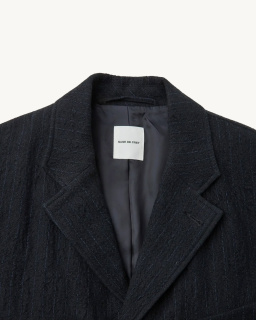 Sage de Cret - Veste de costume rayée - Navy - allanjoseph