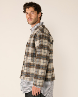 Engineered Garments - Checked Cardigan - Beige - allanjoseph