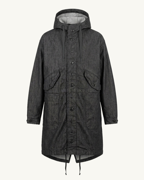 Engineered Garments - Highland Denim Parka - Black - allanjoseph