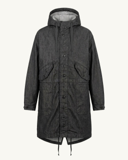 Engineered Garments - Highland Denim Parka - Black - allanjoseph