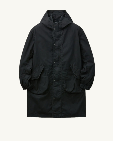 Sage de Cret - Oxford Coat - Black - allanjoseph
