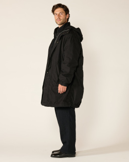 Sage de Cret - Oxford Coat - Black - allanjoseph