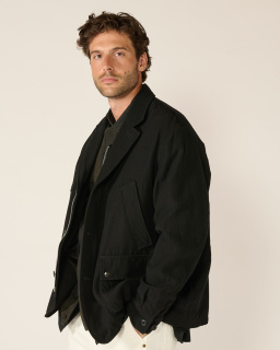 Sage de Cret - Blouson en laine - Noir - allanjoseph
