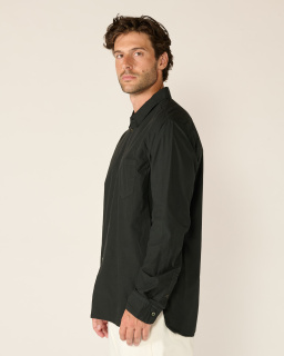 Sage de Cret - Poplin Shirt - Black - allanjoseph
