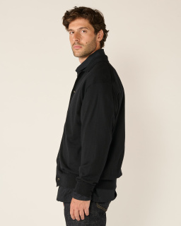 Batoner - Wool Cardigan - Black - allanjoseph