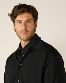 Batoner - Wool Cardigan - Black - allanjoseph