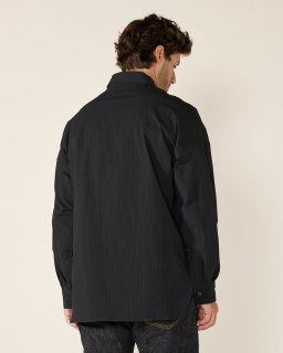 Bergfabel - Chemise Elia rayée - Noir/Navy - allanjoseph