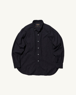 Beams + - Chemise rayée - Indigo - allanjoseph