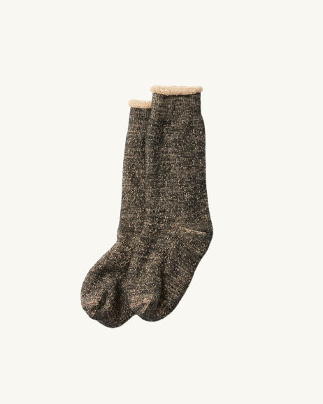 Rototo - Chaussettes réversibles - Noir/Marron - allanjoseph