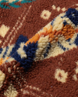 Beams + - Cardigan Boa jacquard - Marron - allanjoseph
